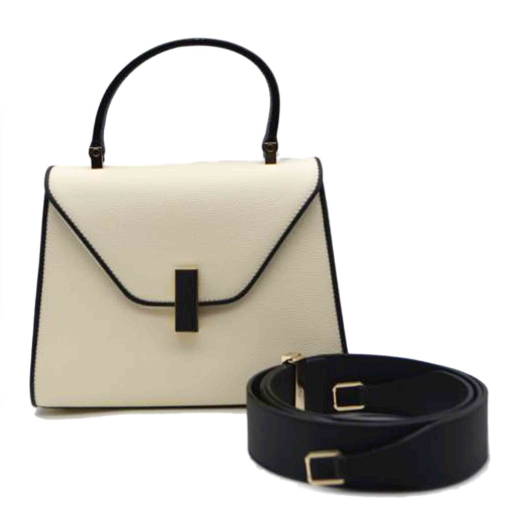 Valextra Izy De Chiaroscuro Calf Skin Back Mini Bag White